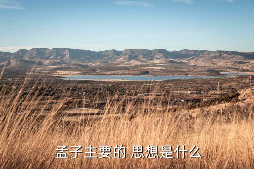  孟子主要的 思想是什么