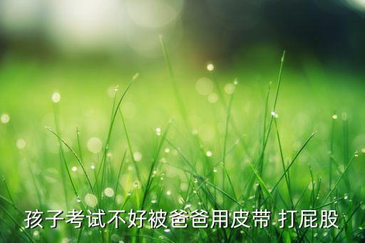 孩子考试不好被爸爸用皮带 打屁股