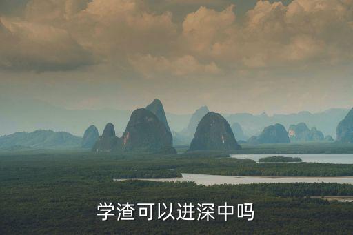 学渣可以进深中吗
