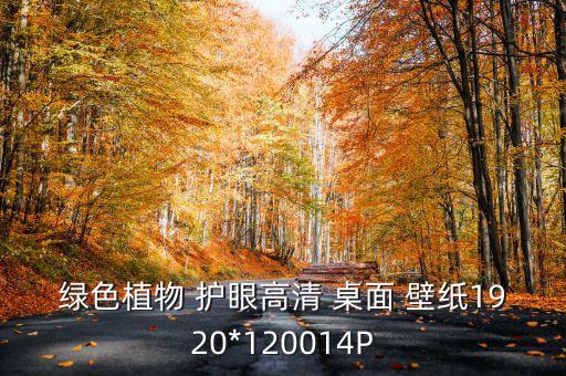 绿色植物 护眼高清 桌面 壁纸1920*120014P